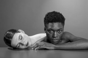 Visage de nacre et visage d’ébène Man Ray